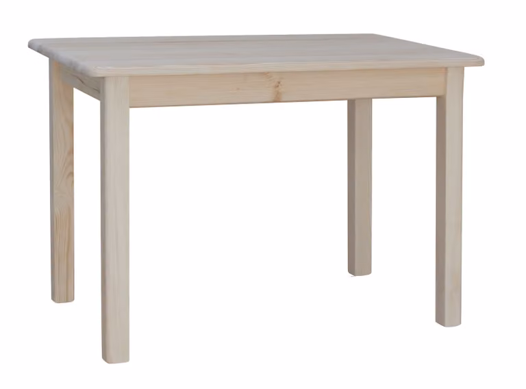 Tavolo in pino massiccio non trattato 130 x 70 cm