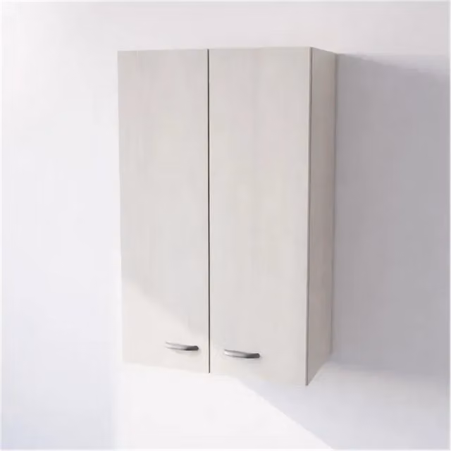 Pensile da cucina Calandrelli con 2 ante in larice bianco opaco H 90 x L 60 x P 33 cm