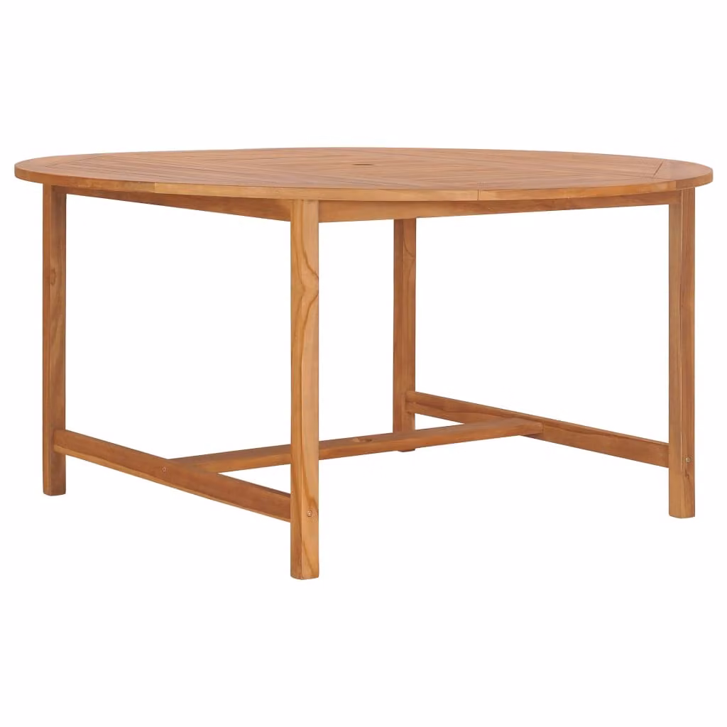 vidaXL Tavolo da giardino 150 x 76 cm in legno massiccio di teak