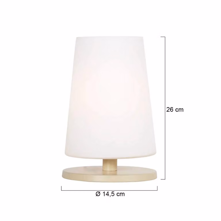 Steinhauer Lampada da tavolo Ancilla, Crema / Ambra, Soggiorno / Sala da pranzo, Metallo, Lampada da tavolo