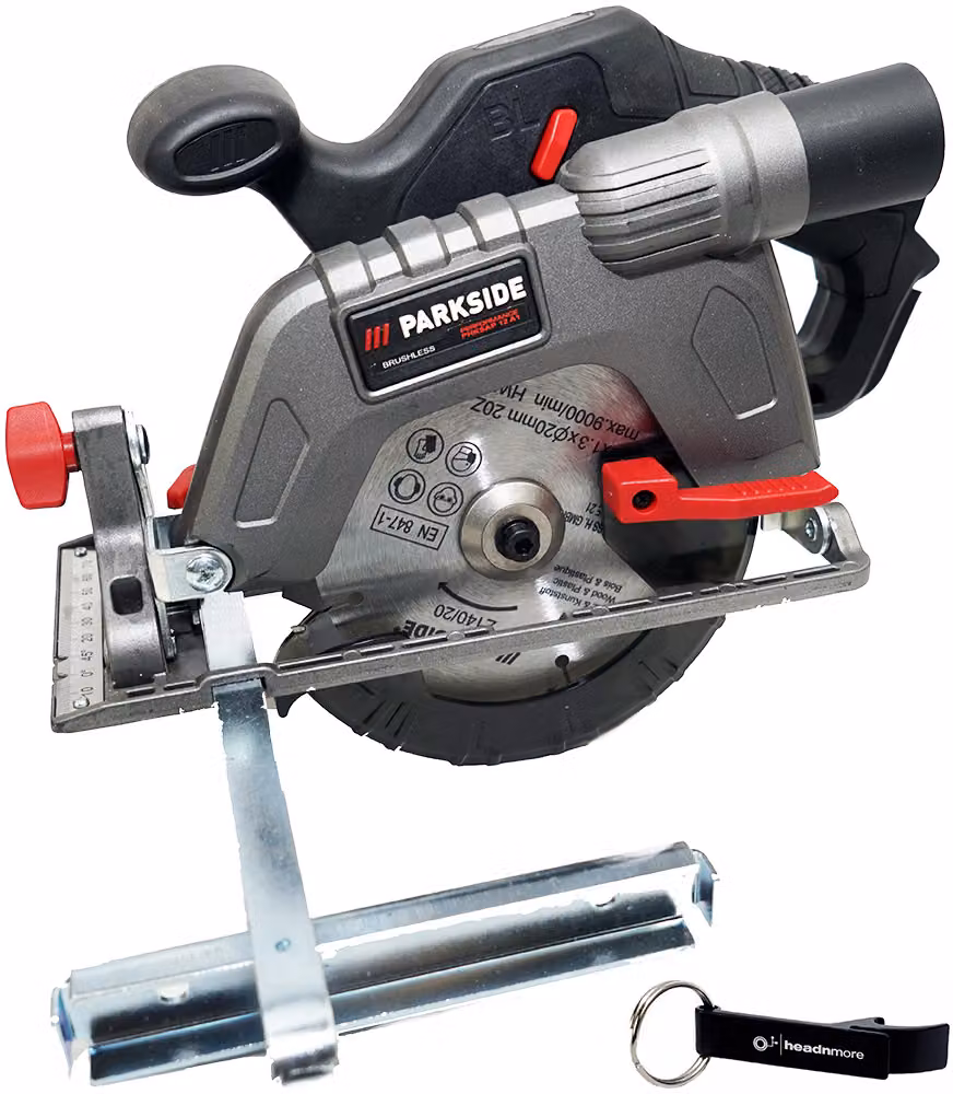 PARKSIDE PERFORMANCE® Sega circolare a batteria da 12 V PHKSAP 12-Li – senza batteria e caricabatteria