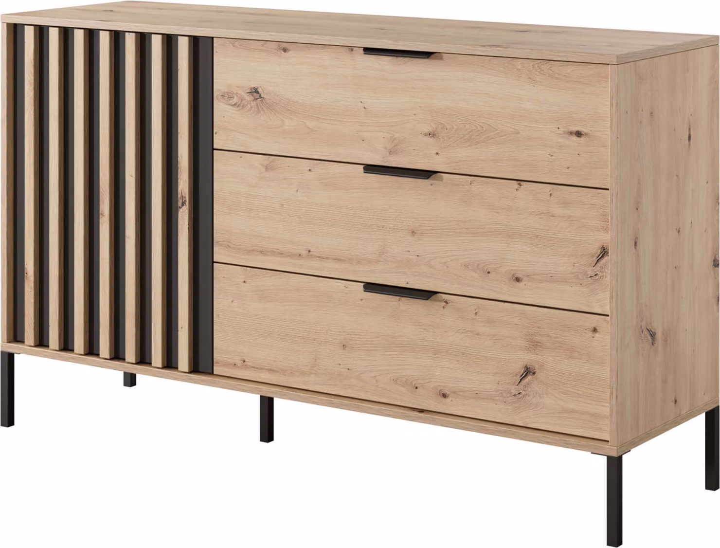 Cassettiera combinata REFORM - rovere artigianale / antracite