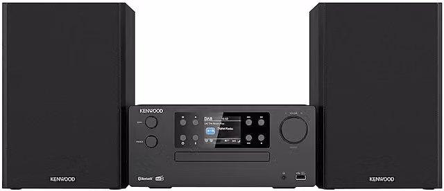 Micro Hi-Fi Kenwood M-925DAB con Bluetooth, Nero