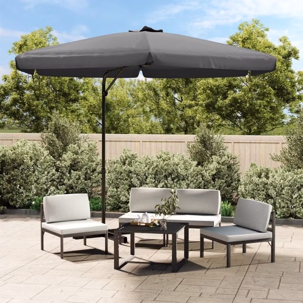 Maison Exclusive - Ombrellone con palo in acciaio, 300 cm, colore antracite
