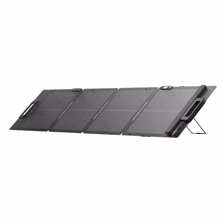 ECOFLOW Pannello Solare Portatile 110W per Centrale Elettrica, Sistema di Ricarica Solare Pieghevole, Concatenabile, Cavalletto Regolabile