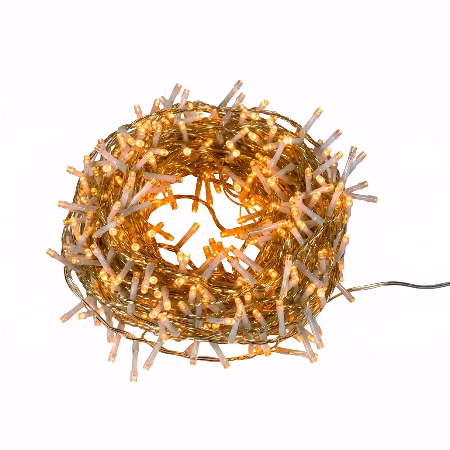 Dictrolux Catena Luminosa LED Oro con 300 LED e Luce Bianco Caldo, Lunghezza: 12 m – 3
