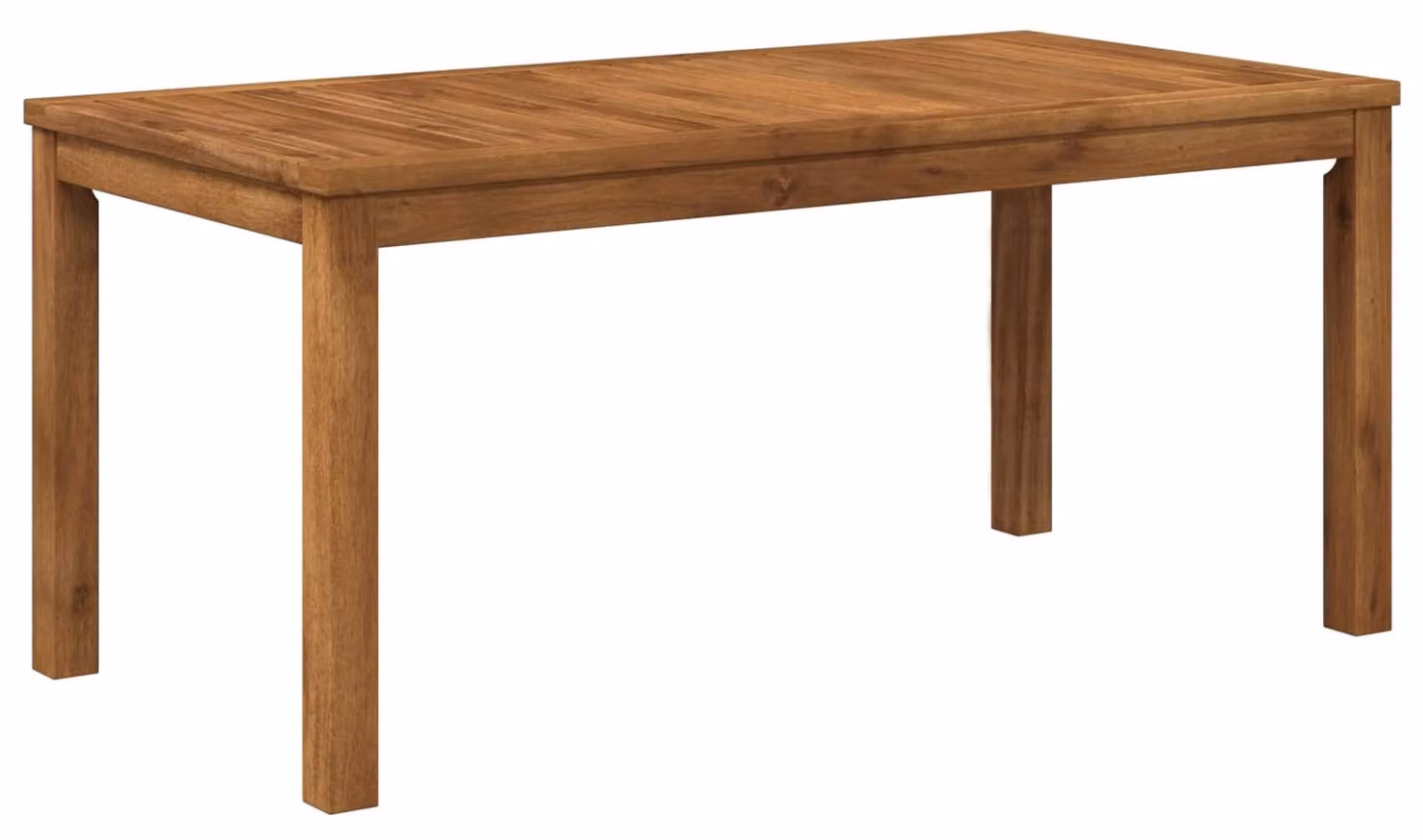 Tavolino da caffè in legno massello di acacia, dimensioni 50 x 100,5 x 45 cm