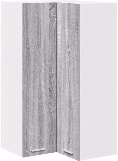 Armadio pensile moderno grande spazio di archiviazione 57 x 57 x 100 cm in legno ingegnerizzato grigio 02_0053414