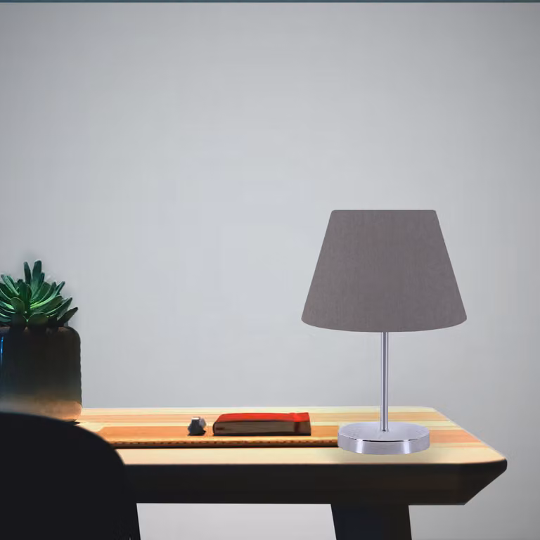 Opviq, AYD- AYD SGN, grigio, lampade da comodino, 100% PVC