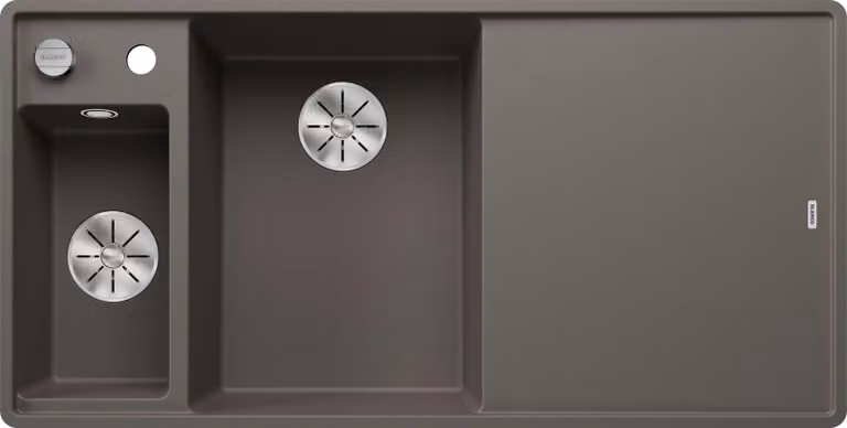 Blanco Axia III 6 - Lavello in silgranito, 990x500 mm, con comando di scarico e accessori, InFino, grigio 527231