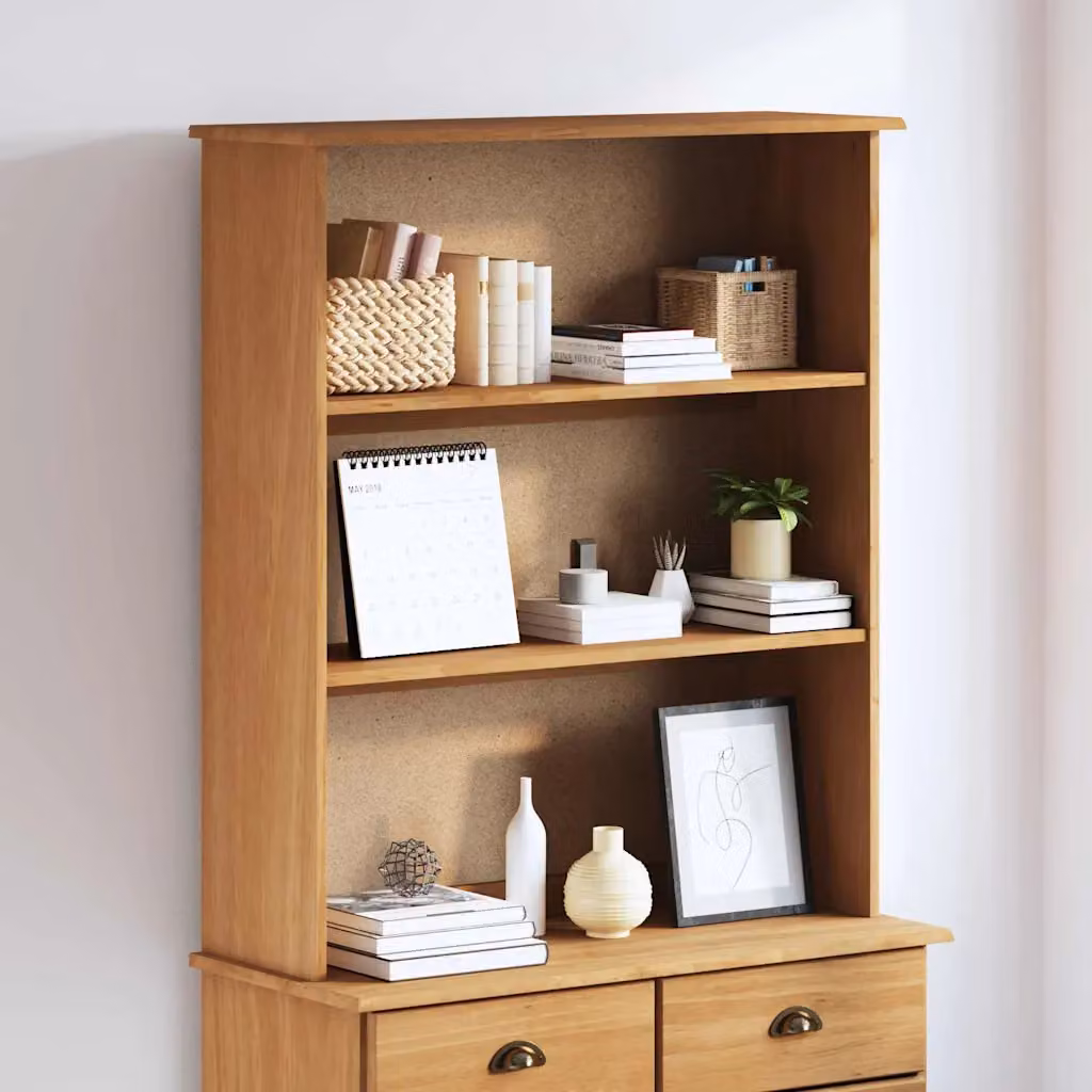 vidaXL Gabbia ASKIM in legno di pino marrone, L 91 x P 30 x H 104 cm