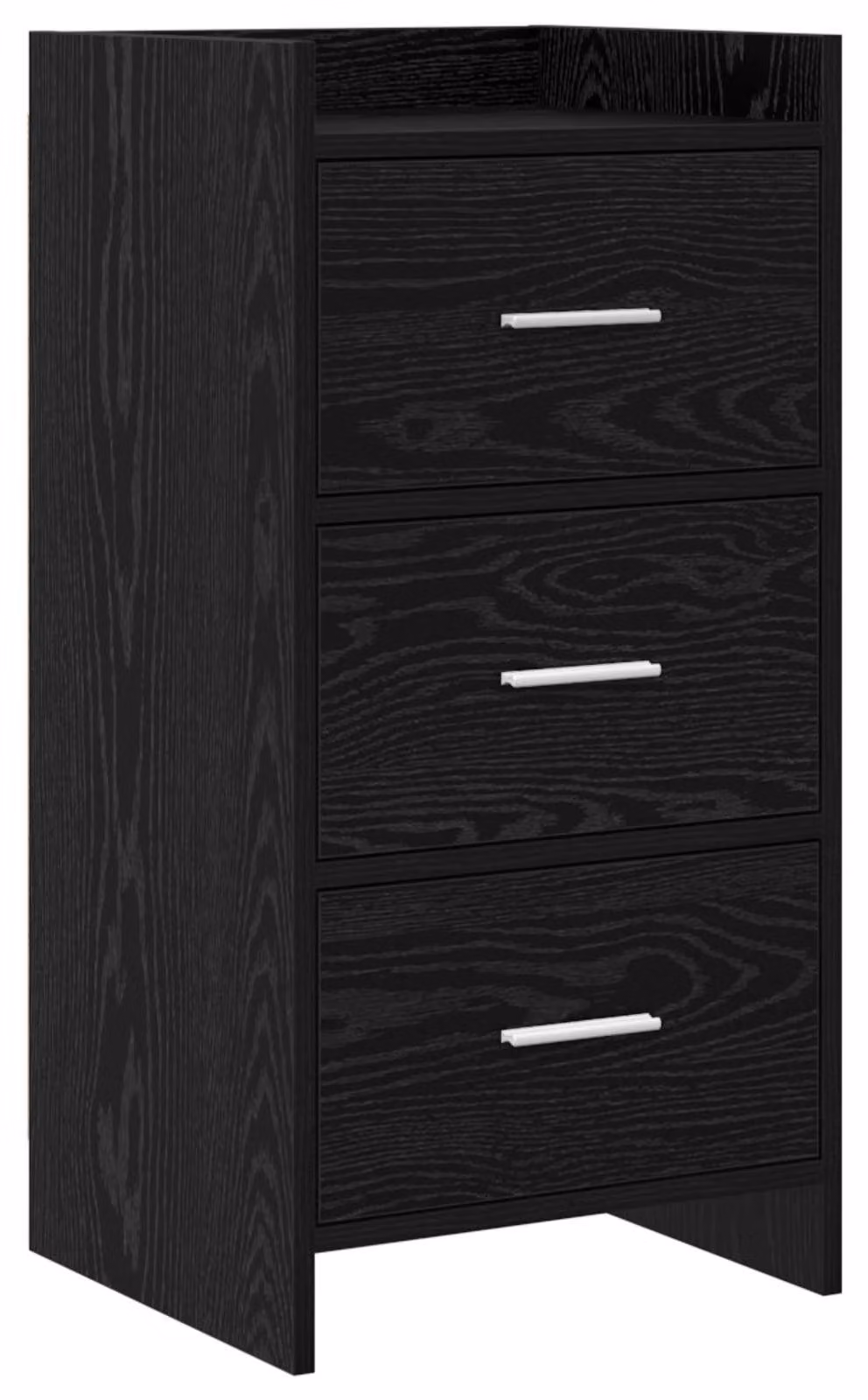 Credenza da sala da pranzo in rovere nero 40 x 36 x 80 cm, legno composito