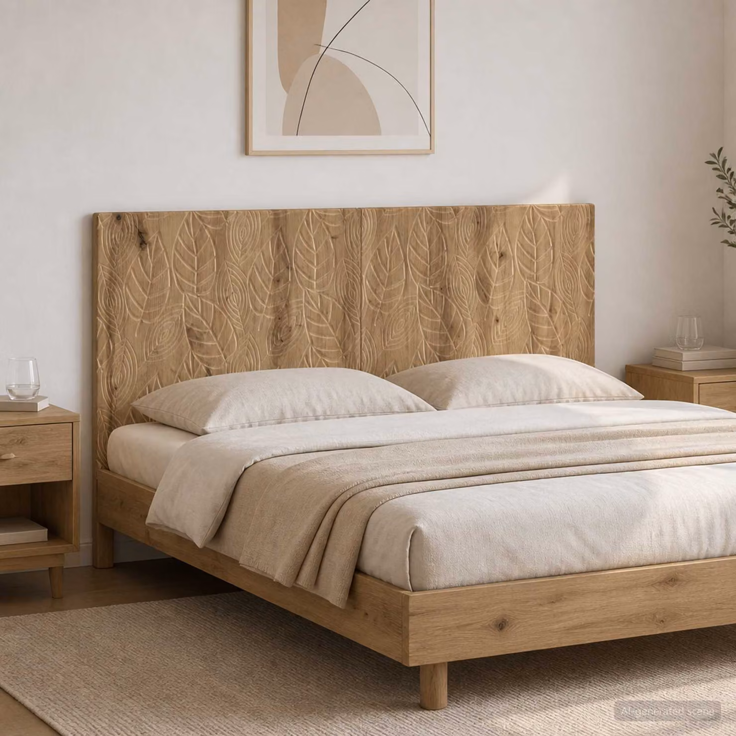 Testiera da muro vidaXL DELFT in legno ingegnerizzato marrone con ripiano integrato L: 120 cm, P: 10,5 cm, H: 50 cm