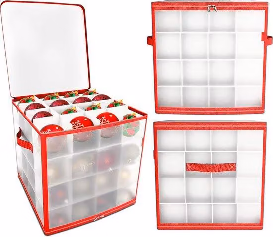 Borsa porta palline di Natale in legno