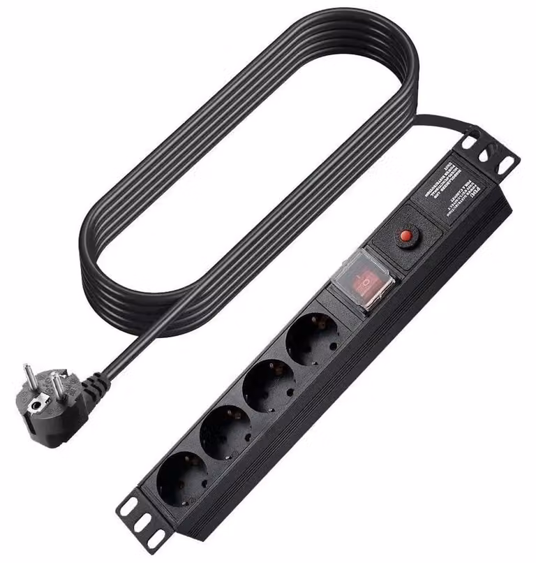 Vision TC-PSTRP4EU, 1,8 m, interno, tipo F, tipo F, protezione da sovraccarico, rame
