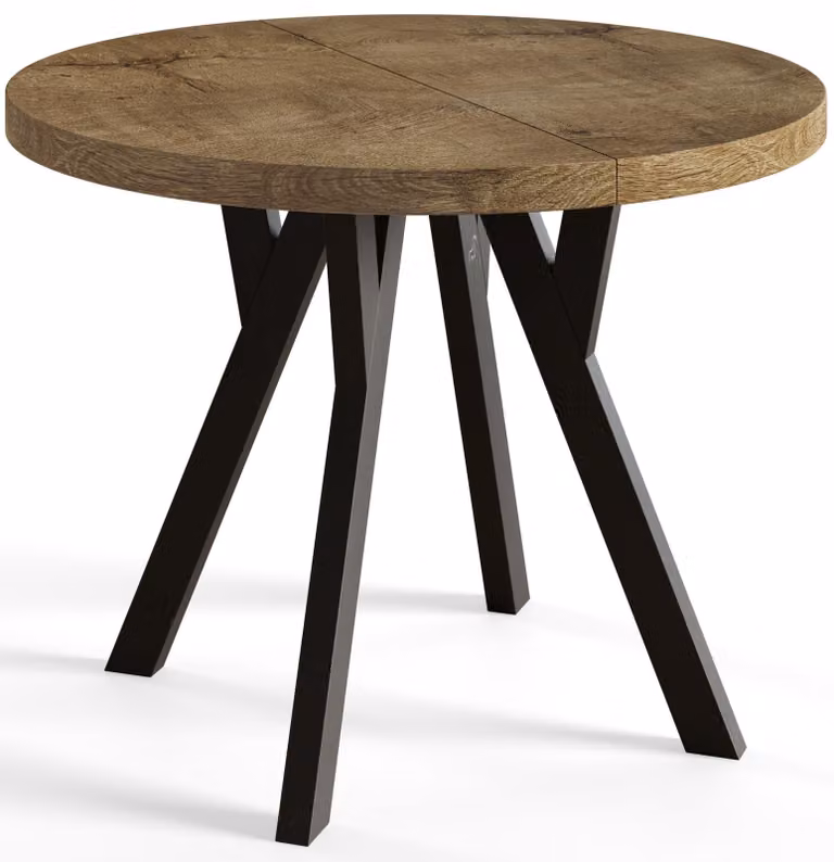 Alpi Moebel, Tavolo da Pranzo, Tavolo per Mangiare Allungabile, Diametro da 80 cm, Lefkas, Collezione Ovo
