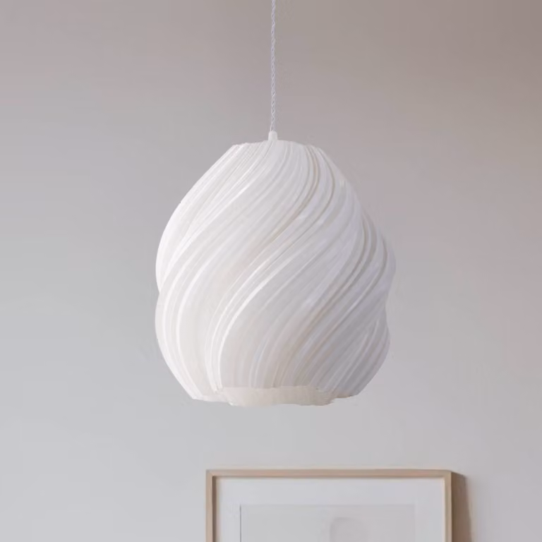 Lampada a sospensione Nuvia Lindby, dimmerabile, Bianco / Opale, Soggiorno / Sala da pranzo, Moderno, Lampada a sospensione