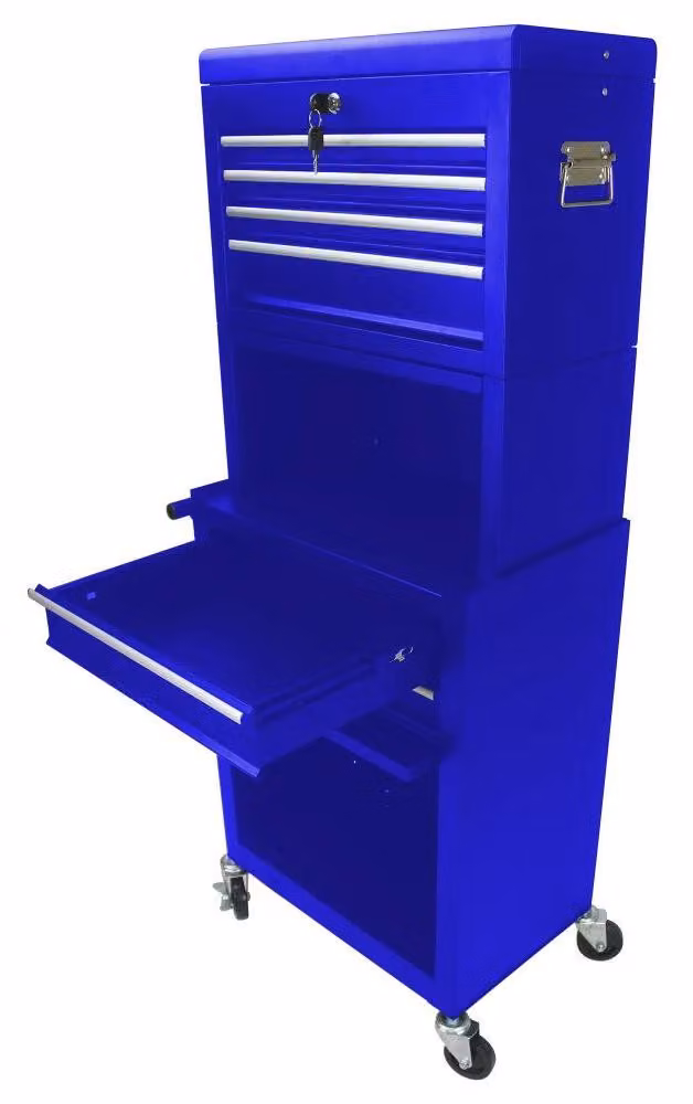 Armadietto porta attrezzi, design mobile, soluzione versatile per riporre gli oggetti, blu