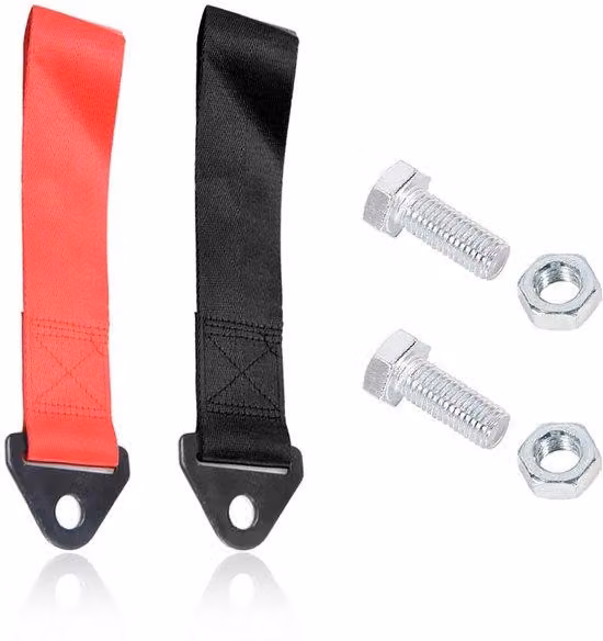 Cavi universali per chiavi, in nylon, rosso/nero, con viti