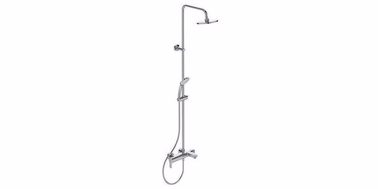 Ideal Standard Cerafine O - Set doccia con miscelatore per vasca, diametro 200 mm, 1 flusso, cromo BC749AA