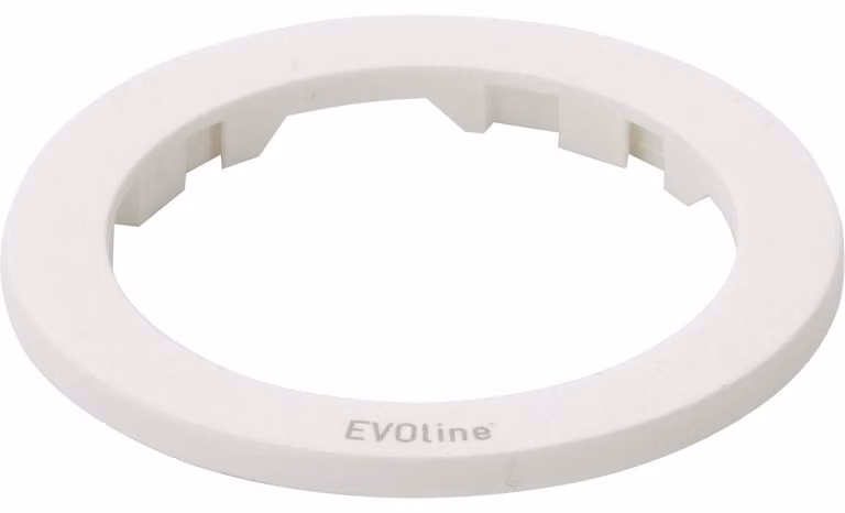 Copertura EVOline One, anello di copertura, diametro 59 mm, altezza 4 mm, plastica bianca