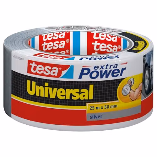 Tesa Nastro Universale Extra Power - Grigio 25 m x 50 mm