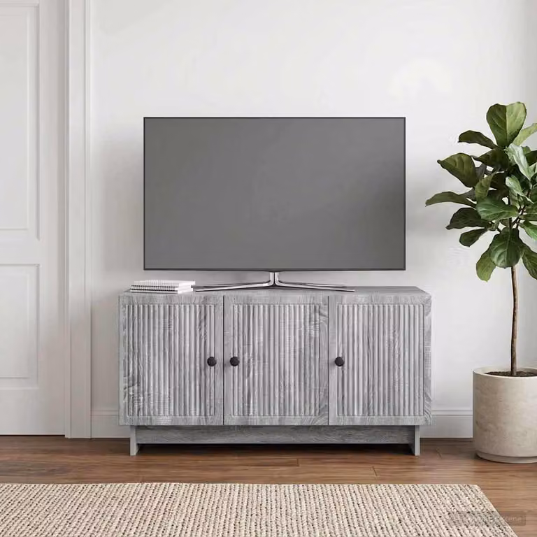 Mobile TV vidaXL moderno in legno ingegnerizzato Grigio Sonoma L: 99 cm, P: 34,5 cm, H: 50 cm