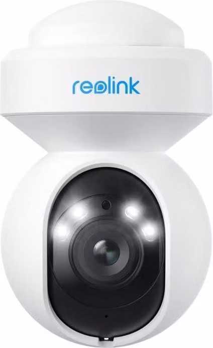 Telecamera di sorveglianza per interni, REOLINK E540, 5 MP, zoom ottico 3x, visione notturna a colori, audio bidirezionale, Google Assistant, bianca