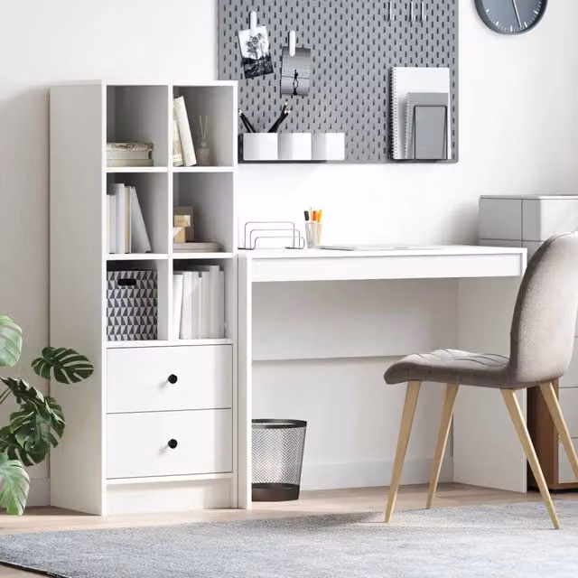 Scrivania Bianco 145,5 x 40 x 127 cm 2 pz 3337329