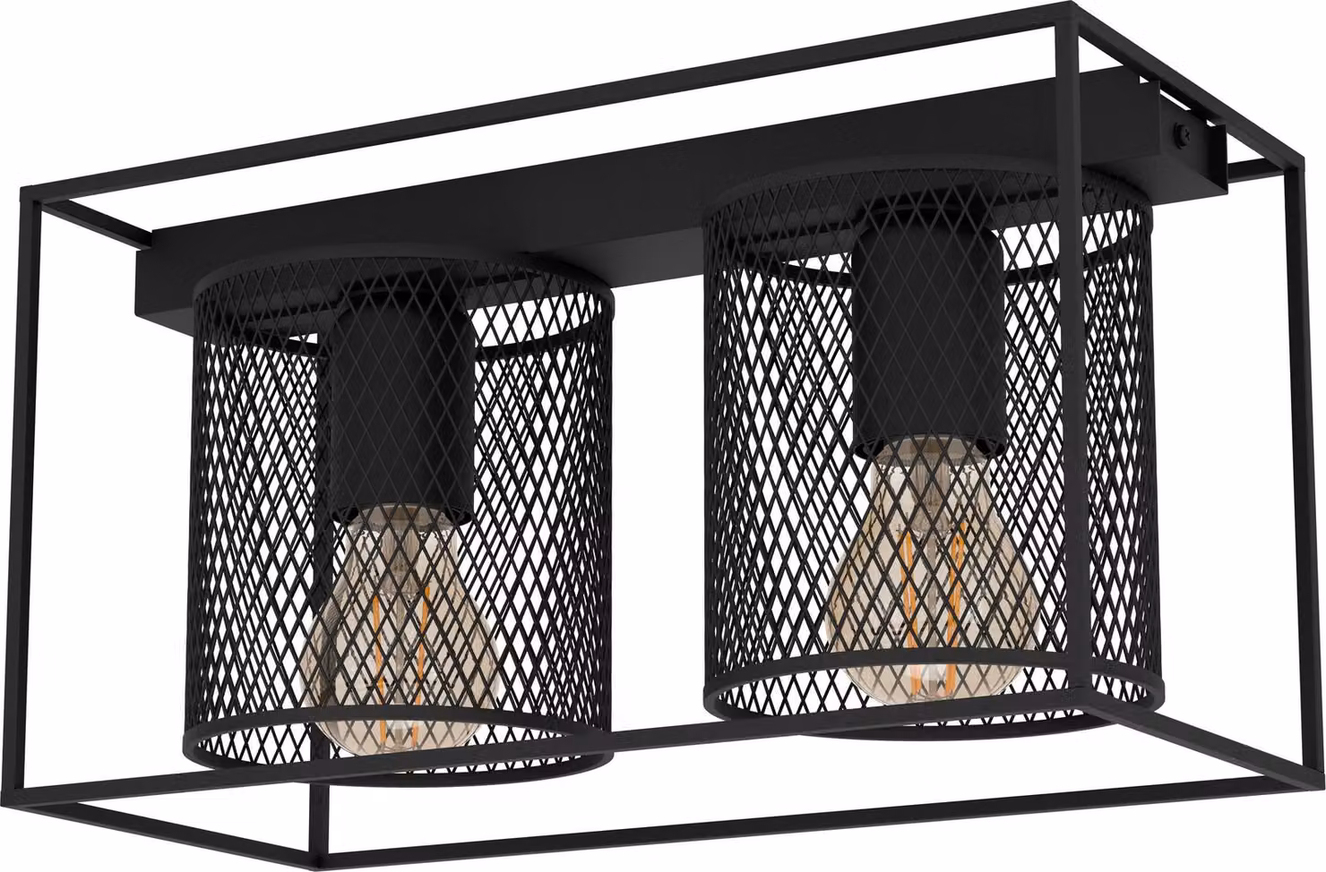 CATTERICK lampada da parete/soffitto Illuminazione - L35 x L16,5 x H19 cm - nero - 2X40W escl. - IP20