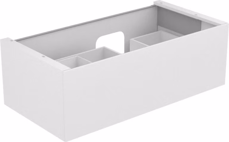 KEUCO EDITION 11 Meuble sous-lavabo pour lavabos encastrables, 1 tiroir frontal, position du lavabo à droite, 1050x350x535mm, 31254890000, 31254890000
