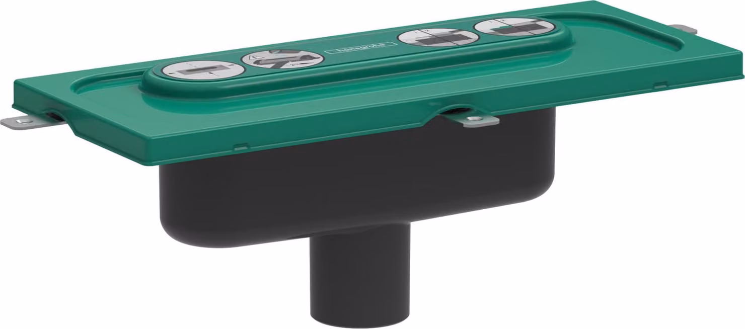 hansgrohe uBox universal corps de base caniveau de douche corps davaloir pour installation verticale, 01002180, 01002180
