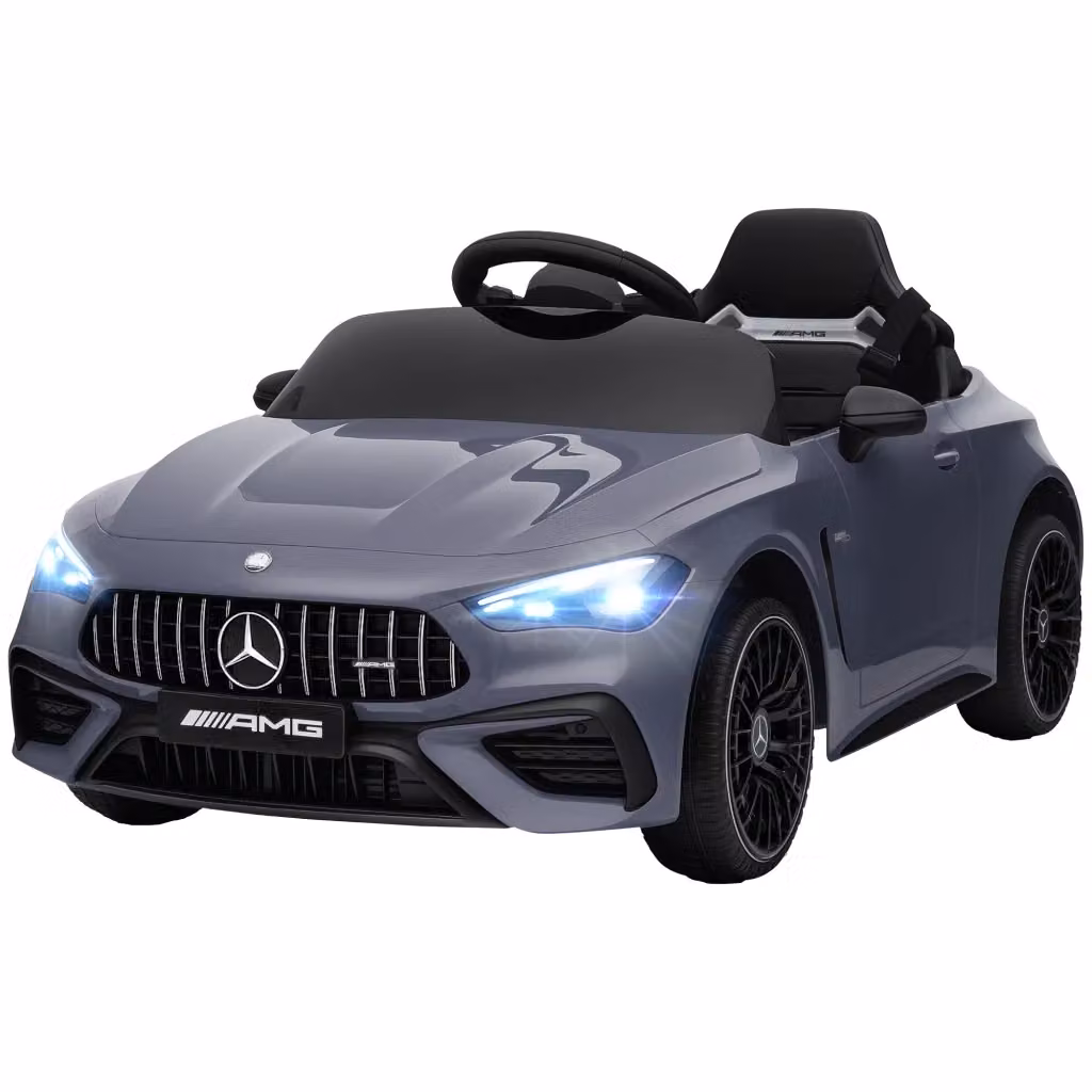 Auto elettrica Mercedes per bambini Grigio 12V con luci e suoni – 2