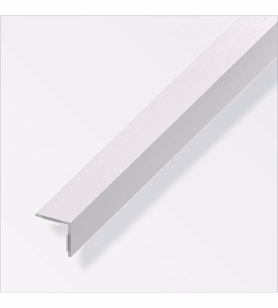Autoadesivo Angolare 20X20 Pvc Ottica Acciaio 1Metro