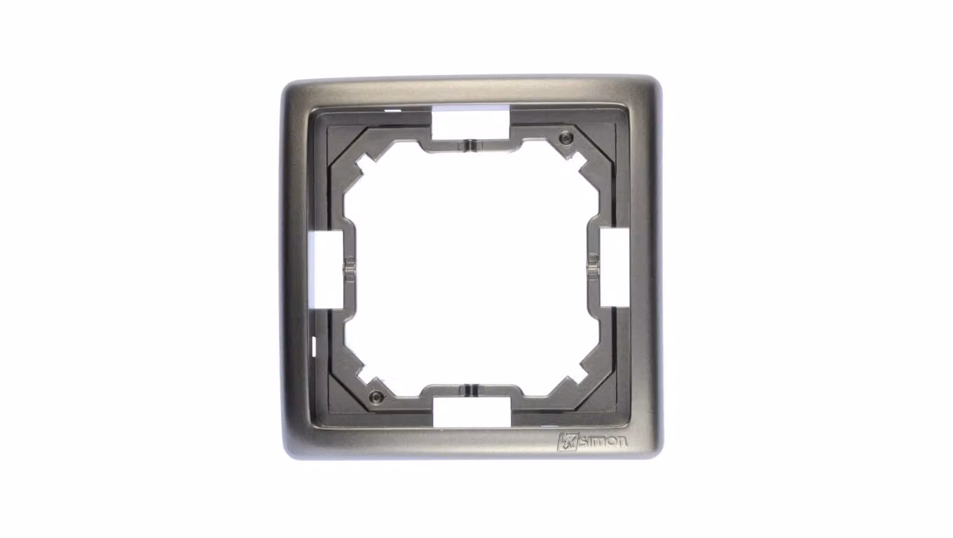 Simon Basic Standard Telaio singolo universale in acciaio inox BMR1/21