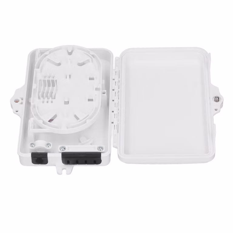 Scatola di giunzione per fibre ottiche, 4 fili, IP65, impermeabile, scatola di giunzione per fibre ottiche a parete per uso interno ed esterno