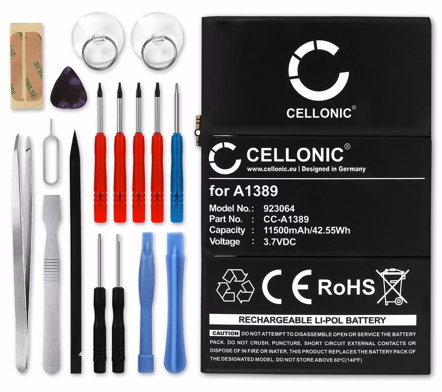 CELLONIC Batteria compatibile con Apple iPad 4, 3, A1389, 3H857, 616-0586