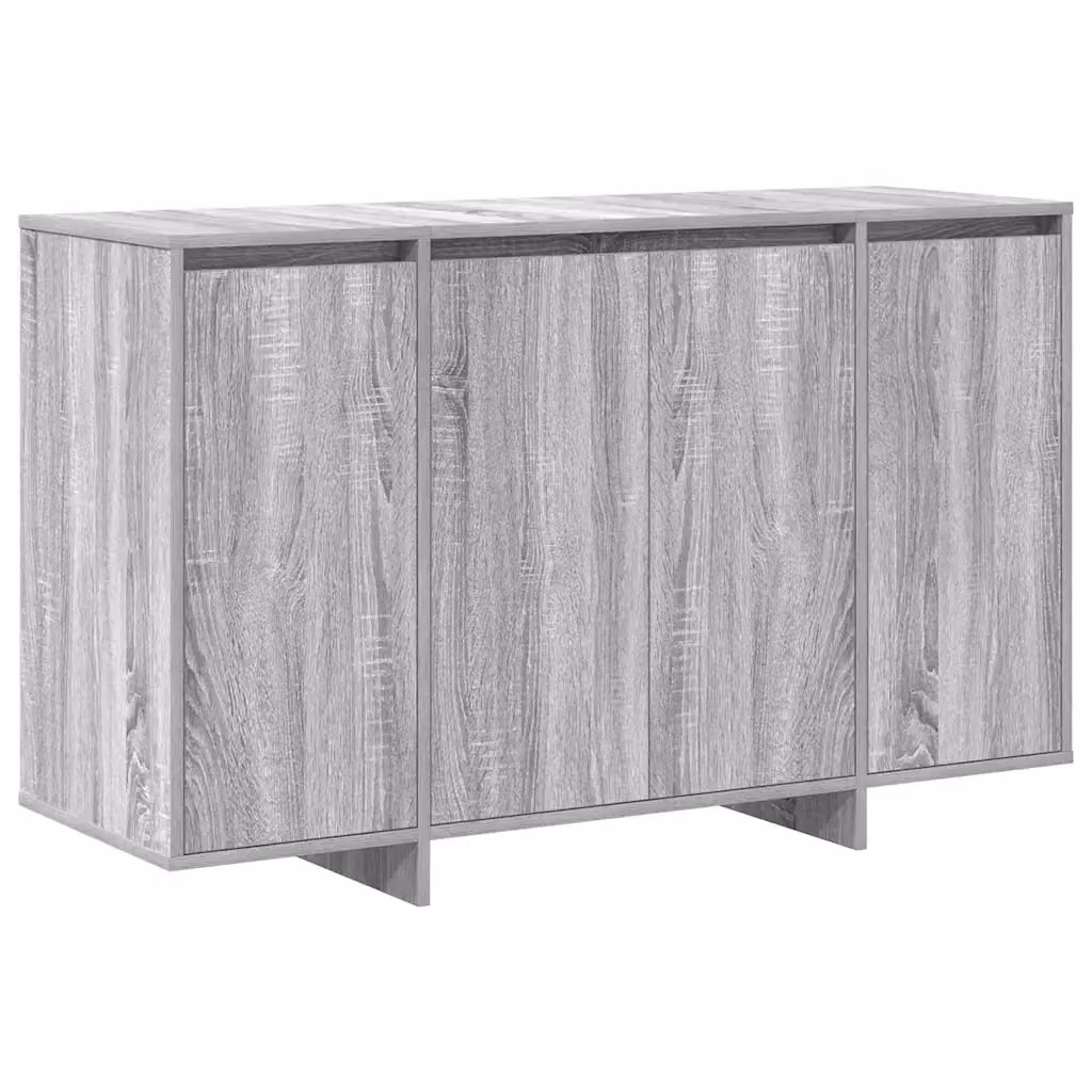Credenza moderna vidaXL in legno MDF grigio per soggiorno e sala da pranzo L 120 x P 41 x H 75 cm – 2
