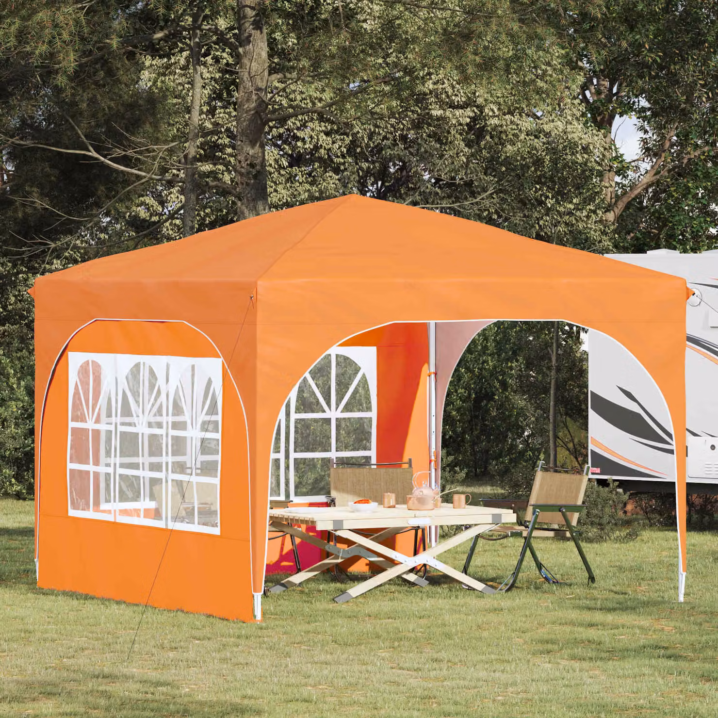 Tenda per feste pop-up vidaXL Arancione L/P/H: 290 x 290 x 245 cm