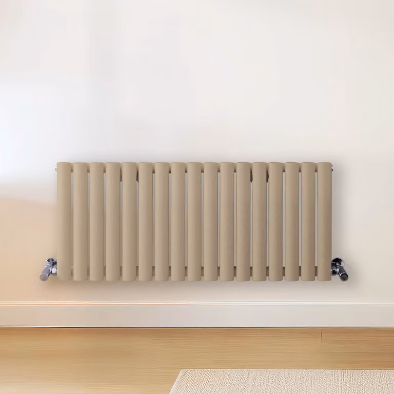 Radiatore di Design Orizzontale Marrone (Elk Marrone) - 400mm x 1000mm - Pannello Doppio  - Revive