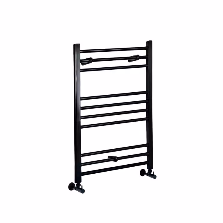 Scaldasalviette Piatto Nero - Termoarredo Bagno - 300W - 800 x 500mm - Nox