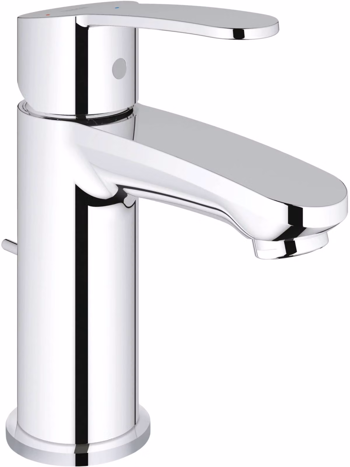 Grohe Eurostyle Cosmopolitan Mitigeur monocommandé pour lavabo, S-Size, saillie 100mm, vidage à tirette, EcoMode, 2338720E, 2338720E