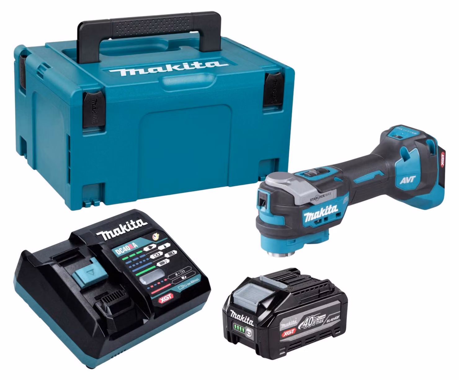 Makita TM 001 GZ Utensile multifunzione a batteria 40 V max. Starlock Max Brushless Solo - senza batteria, senza caricabatterie