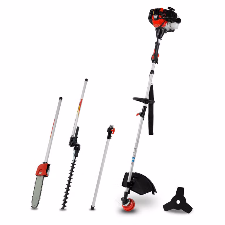 EBERTH decespugliatore decespugliatore tagliaerba multitool 4in1 a benzina, cinghia di trasporto inclusa, 3hp, capacità 52ccm, motore a 2 tempi, testa a corda con sistema di avanzamento automatico