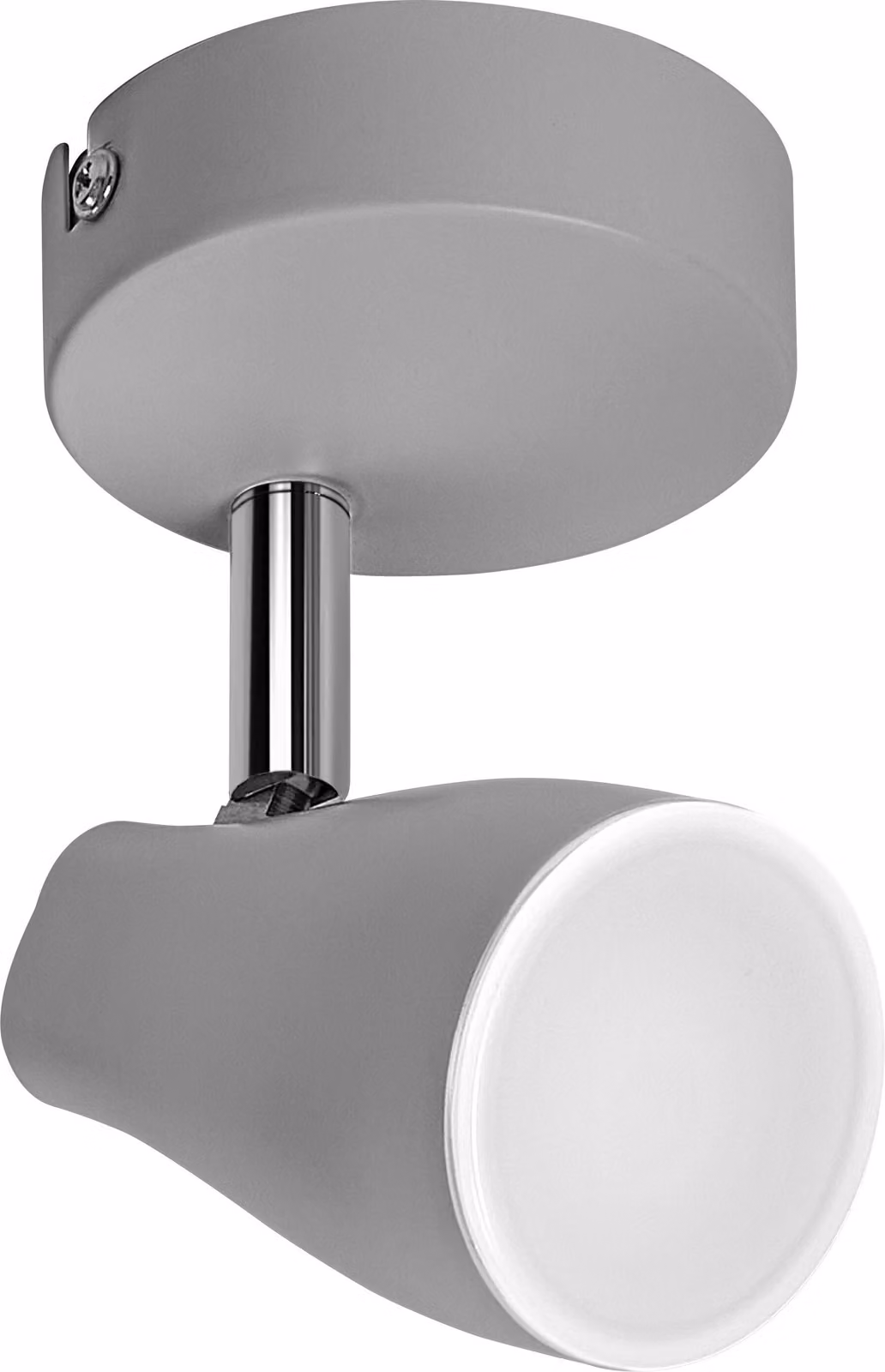 OSRAM LED SPOT PEAR Faretto GU10, grigio, 4,3W, 350lm, colore della luce bianco caldo, testa della lampada regolabile, facile installazione, possibilità di combinazione con lampade GU10 intelligenti, IP 20, 2700K