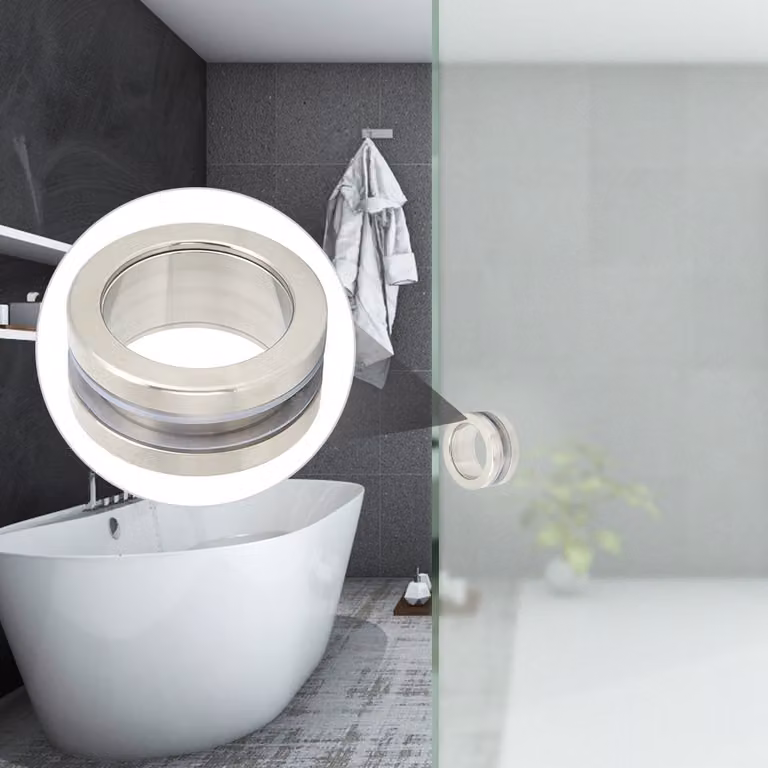 Maniglie per bagno, Maniglia per porta in vetro, Maniglia per porta del bagno, Maniglia per porta della doccia, Maniglia rotonda per porta in vetro