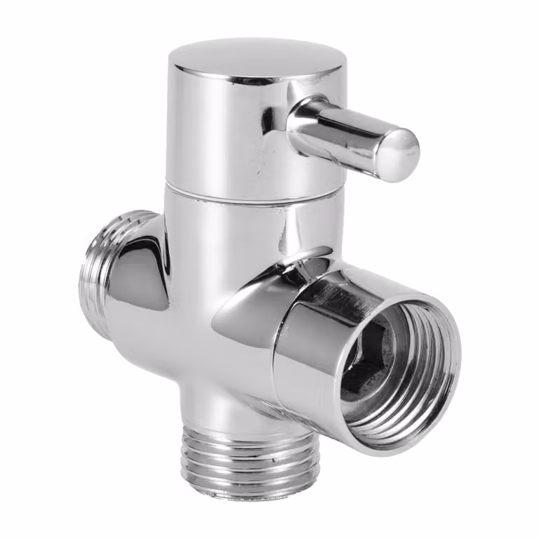 Valvola deviatrice a 3 vie per rubinetti, accessori da bagno per doccia con doccetta e soffione fisso, distributore acqua G1/2 A