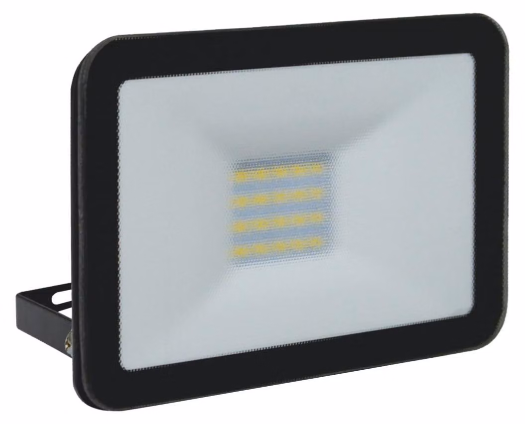 Lampada da esterno a LED, design sottile, 20W, 1600 lumen, grado di protezione IP65, colore nero