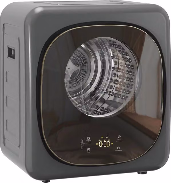 Asciugatrice per biancheria 4 kg ¨C Minimal ¨C Grigio e nero