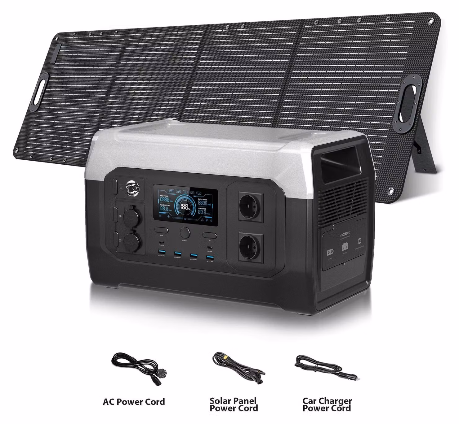 Centralina di alimentazione portatile - Generatore solare - Gruppo di continuità - Alimentazione di emergenza - Batteria per campeggio